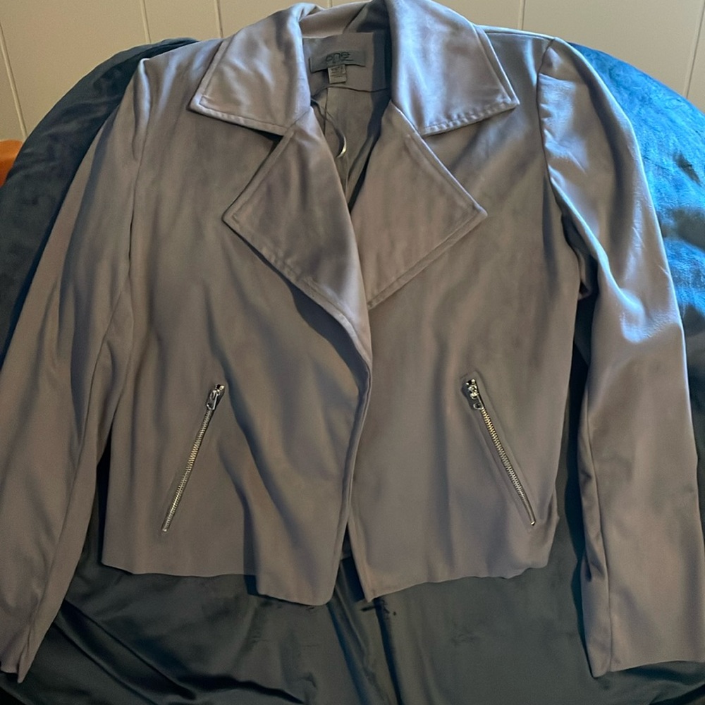 Suede feel shacket